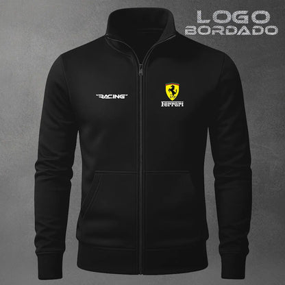 Buzo cuello alto de Ferrari con logos bordados COLECCIÓN UNICA🔥 Solo por hoy con el 30% DCTO